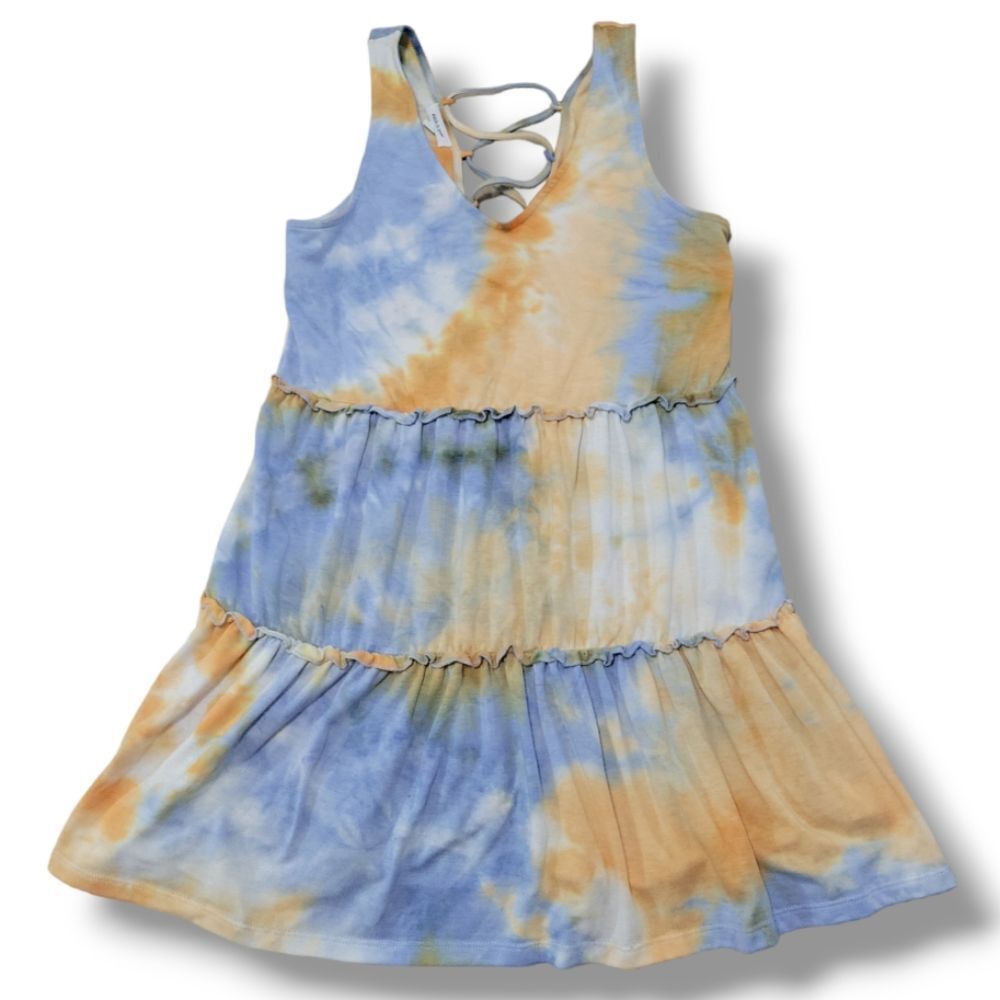Stitch & Pine Dress Size Medium Women's Sleeveless Dress A-Line Dress Tie Dyed